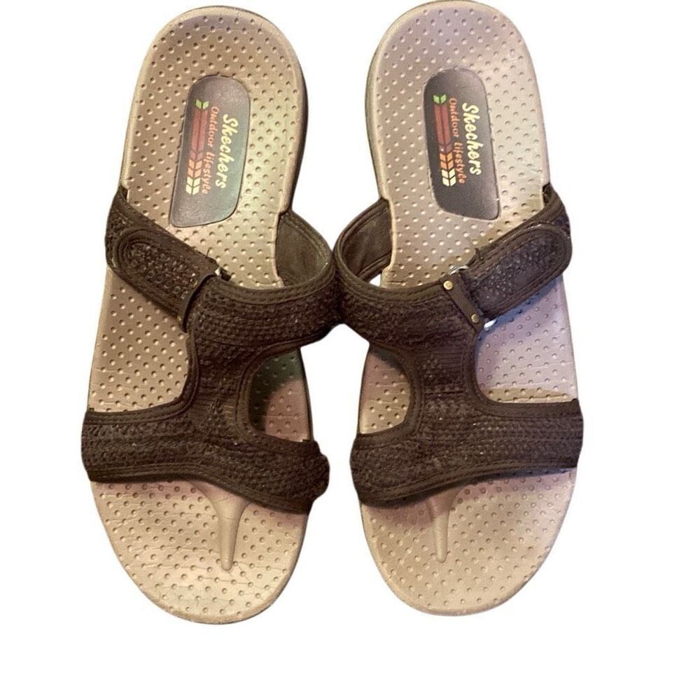 Skechers Reggae Desert Escape Sandals Women’s 9 Slip-On Sandals Slides 40790S